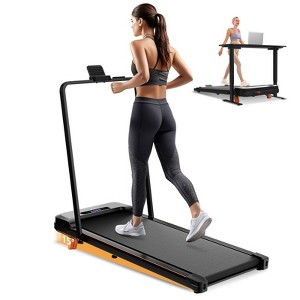 KERDOM Walking Pad Under Desk, Portable Treadmill for Home and Office, 2 in 1 Walking Pad with Remote Control 350LB Capacity, 2.5HP Treadmill with LED - 1 of 4