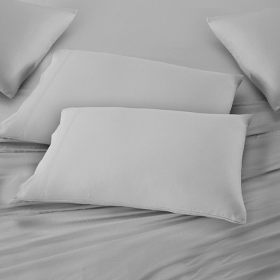 Silver Gray Microfiber California King Sheet Set
