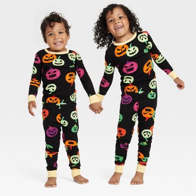 Image of Toddler 2pc Halloween Pumpkin Snug Fit Pajama Set - Hyde & EEK! Boutique™ 3T