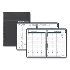 Recycled Monthly Weekly 7 Day Planner, 8.75 x 6.88, Black Cover, 12-Month (Jan to Dec): 2026 - 1 of 4