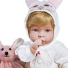 Paradise Galleries "Molly & Fluffy" Soft Baby Doll.  17" weighted baby doll comes with 8 Accessories.  Age 3+ - 2 of 4