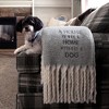 Pavilion Gift Company - Dog - 50" x 60" Herringbone  Blanket - Throw Blankets - 2 of 4