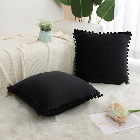 Piccocasa Zipper Closure Cushion Decorative Square Throw Pillow Covers 2  Pcs 18 X 18 Inch : Target