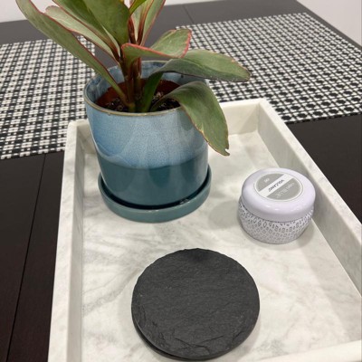 4pk Marble Coasters Gray - Threshold™ : Target