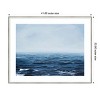 Amanti Art Grayscale Seascape IV by Michael Willett Wood Framed Wall Art Print - 3 of 4
