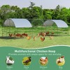 Tangkula Large Metal Chicken Coop Outdoor Galvanized Dome Shaped Cage w/Cover 9 ft x25 ft - 4 of 4