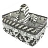 Bacati - Love Gray/Silver Storage Caddy - 3 of 4