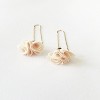 Sanctuary Project by sanctuaire Pink Rose Threader Flower Drop Earrings Gold - 2 of 3
