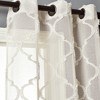 2pk 38"x84" Sheer Avon Trellis Curtain Panels - 3 of 4