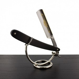 Dovo 5/8" Silver Steel Black Straight Razor - 1 of 1