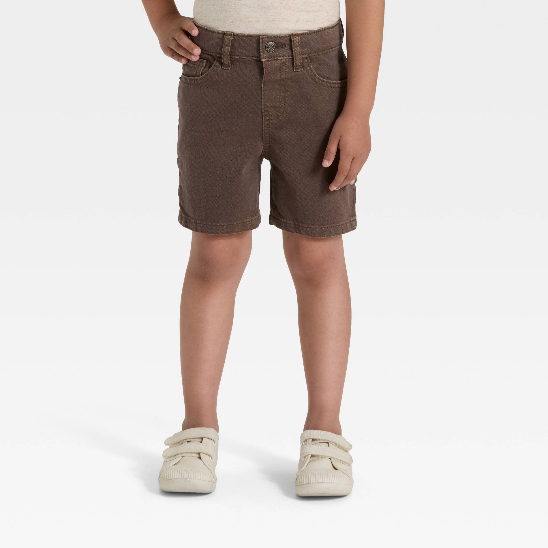 Toddler Boys' Carpenter Denim Shorts - Cat & Jack™ Brown