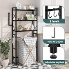 Simple Trending Over The Toilet Storage Rack Black - 4 of 4