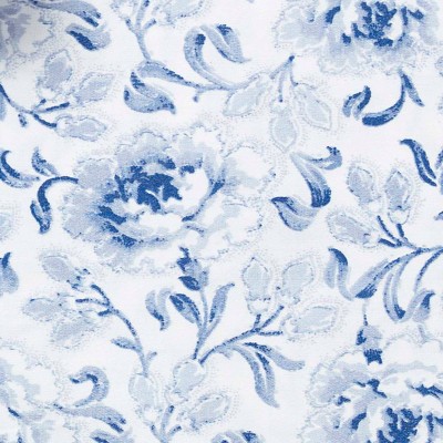 Lorelei Blue Floral Cotton Queen Sheet Set