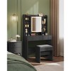 VASAGLE Vanity Desk with Mirror and Light - 2 of 4