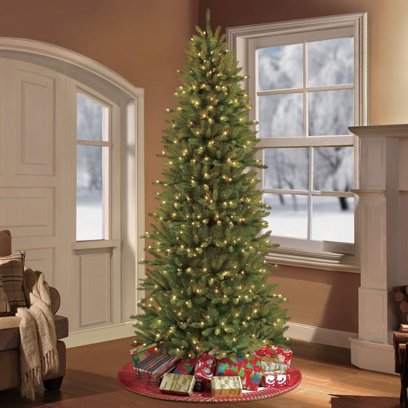 7.5ft Pre-lit Artificial Christmas Tree Forest Fir - Puleo, 3 of 5