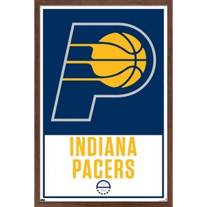 Trends International NBA Indiana Pacers - Logo 21 Framed Wall Poster Prints - 1 of 4