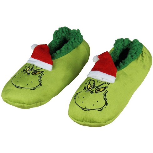 Dr. Seuss The Grinch Who Stole Christmas Grinch Socks No-slip Sole : Target