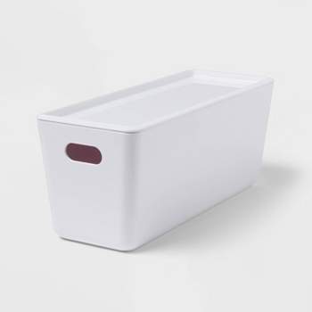 5L Stacking Bin with Lid White - Brightroom™