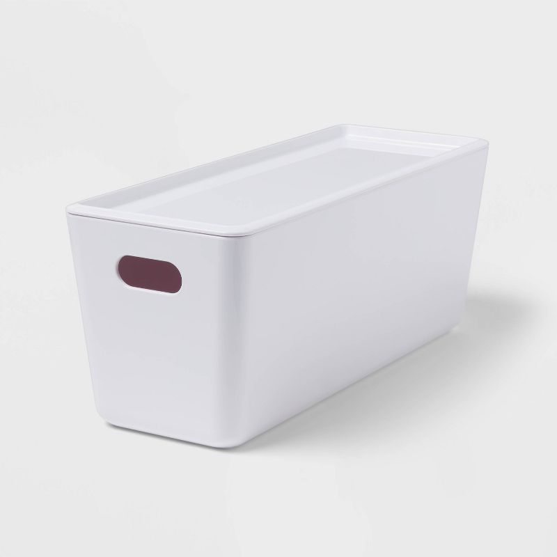 5L Stacking Bin with Lid White - Brightroom&#8482;, 1 of 7