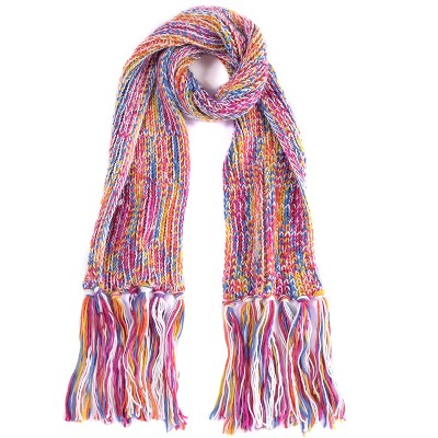 Shiraleah Multicolored Noe Knit Fringe Scarf