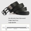 Anna-Kaci Women's Elastic Nylon Waist Belt with Zinc Alloy Adjustable Buckle - 4 of 4