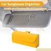 Unique Bargains Universal Car Sunglasses Case Magnetic Storage Box PU 6.69"x1.96" 1 Pcs - 3 of 4
