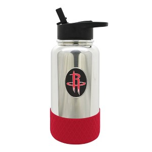 NBA Houston Rockets 32oz Thirst Hydration Water Bottle - Silver - 1 of 3