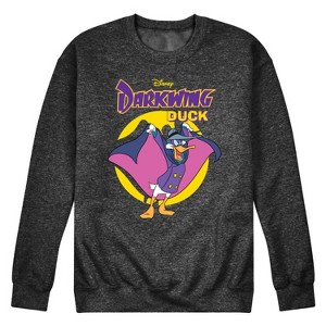 Men's - Disney - Darkwing Duck Logo Graphic Fleece Sweatshirt - 1 of 4