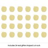 Big Dot of Happiness Gold Glitter Apple - No-Mess Real Gold Glitter Cut-Outs - New Year Confetti - Set of 24 - 2 of 4