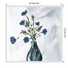 Amanti Art Dusty Blue Floral Spray by Lucille Price Canvas Wall Art Print Framed 22 x 22-in. - 4 of 4