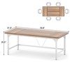 Aheaplus Heavy Duty Extra Long 2 Person Desk for Home Office - 4 of 4
