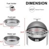 ROVSUN 6 Quart Roll Top Chafing Dish Buffet Set for Weddings Parties Banquet Catering Events - 3 of 4