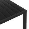 Garden Dining Table Black Aluminum and WPC - 4 of 4