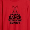 Men's - Instant Message - I Wanna Dance With Some Bunny Long Sleeve Graphic T-Shirt - 2 of 4