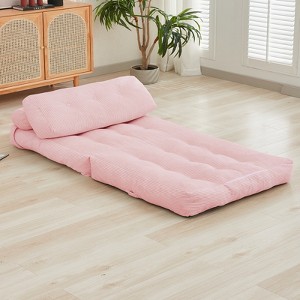 Mjkone Folding Sofa Bed, Convertible Sleeper Chair with Pillow - 1 of 4