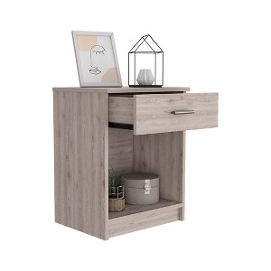 NicBex Nightstand with 1 Drawer, Bedside Table with Open Shelf, Modern Night Stand for Bedroom Living Room - 1 of 4