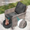 Sonkuki 5 Pieces Patio Sofa with Ottomans Set, All-Weather PE Rattan Wicker, Patio Conversation Couch with Cushion - 4 of 4