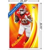 Trends International NFL Kansas City Chiefs - Isiah Pacheco 24 Framed Wall Poster Prints - 3 of 4
