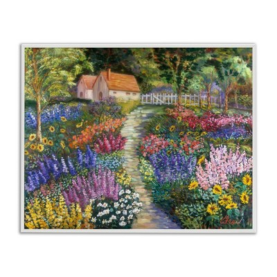 Stupell Industries Floral Cottage Gardens, 14" x 11"