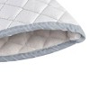 Unique Bargains Kitchen Bakery Heat Resistance Baking Insulated Oven Mitt Gloves Silver White 1 Pair - 3 of 3