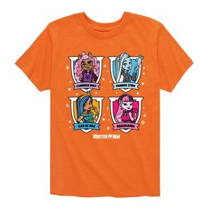 Boys' - Monster High - Character Grid Short Sleeve Graphic T-Shirt - 1 of 4