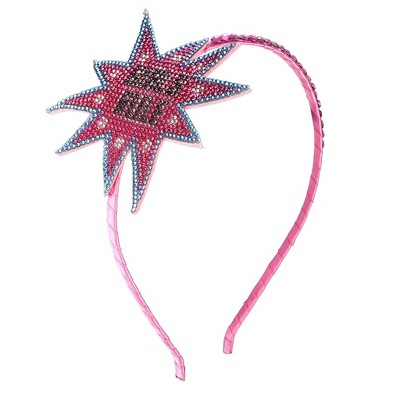 Liv & Ava GIRLS HEADBAND - GIRLS RULE Pink