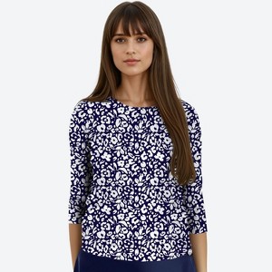 Calypsa Women's 3/4 Sleeve Rash Guard UPF 50+ Margaux Swim Top - 1 of 3