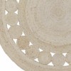 Hauteloom Stafford Bleached Jute Round Rug - 4 of 4