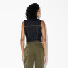 Women's Sleeveless Cropped Denim Trucker Vest - Wild Fable™ - 3 of 3