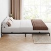 Bed Frame, No Box Spring Needed, Low Profile Heavy-Duty Metal Platform with Sturdy Steel Slats, Noise-Free, Easy Assembly, Black - 4 of 4