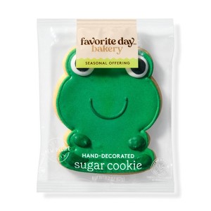 Frog Hand Easter Decorated Spring Cookie - 2.2oz - Favorite Day™ - 1 of 3