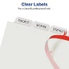 Avery Print & Apply Clear Label Dividers w/White Tabs Copiers 8-Tab Letter 5 Sets 11422 - 3 of 4