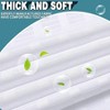 Hotel Style Shower Curtain Bathroom Washable Waterproof Repellent Modern Home White 71 Inchx 74 Inch - 4 of 4