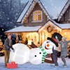 Karl Home 9.8 FT Lighted Christmas Inflatable Lying Snowman Outdoor Decoration - 4 of 4
